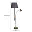 Lampe sur pied à abat-jour cylindrique noir Starlight