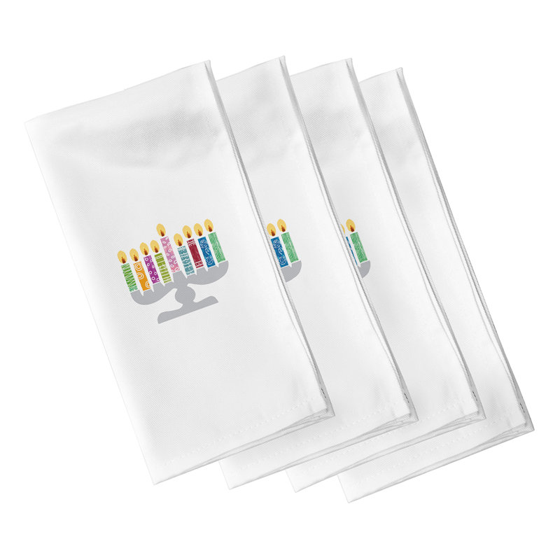 Kullin Polyester Traditional Napkins, White