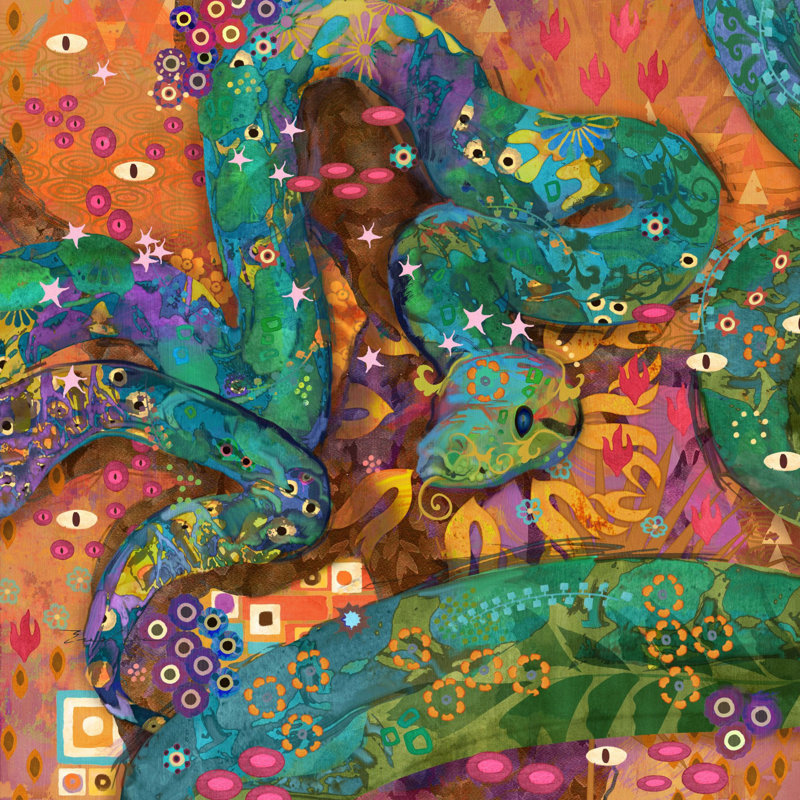 Evelia - Wrapped Canvas Painting, 45cm H x 45cm W x 3.81cm D
