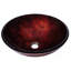 Lavabo de salle de bain vasque circulaire en verre Reflections