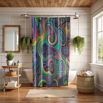 Trippy Scenes - Rideau de douche Premium