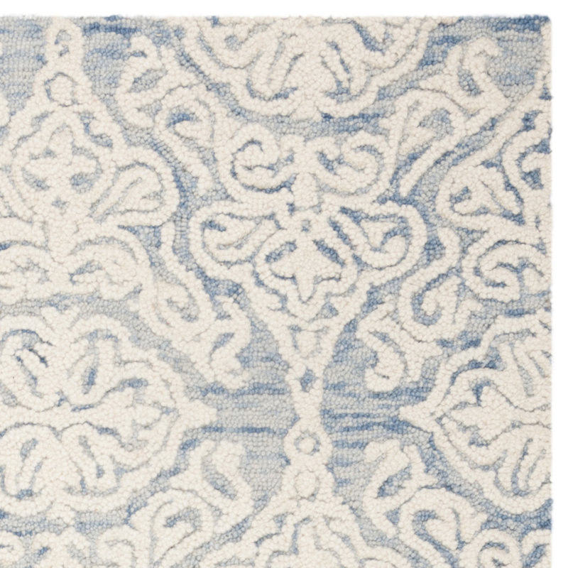 Davyan Hand Tufted Wool Ikat Rug, Round 6'