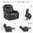 25.2" Seat Width Power Recliner Lift Chair with Massage and Heat, Faux Leather-1152112834