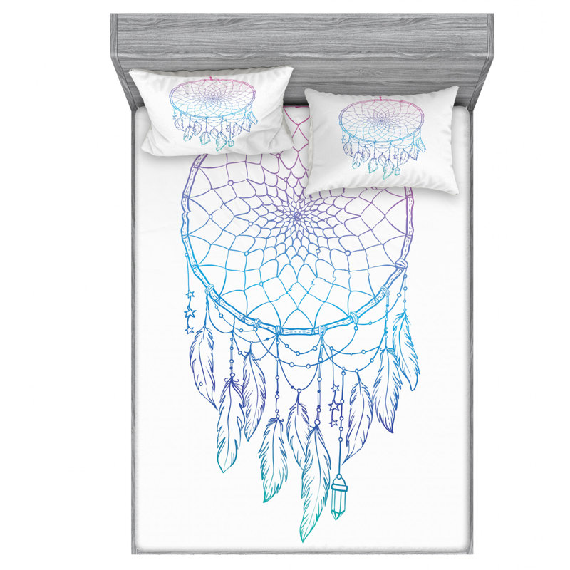 Microfiber Sheet Set, Queen Sheet Set with Fitted Sheet