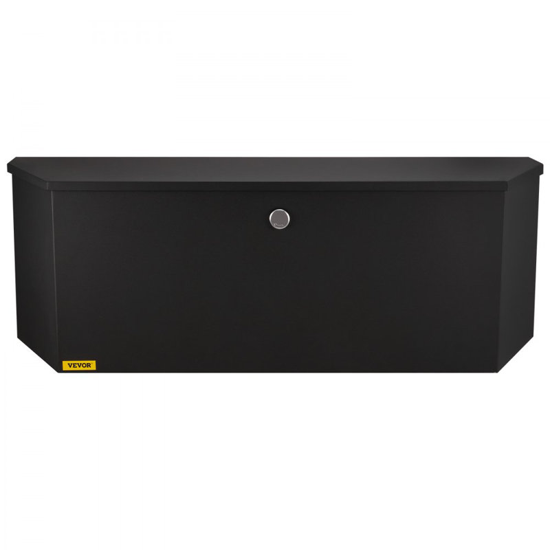 Trailer Tongue Box, Carbon Steel Tongue Box Tool Chest, Heavy Duty Trailer Box Storage with Lock and Keys, Utility Trailer Tongue Tool Box
