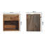 Apalachin 30cm W Solid Wood Bedside Table