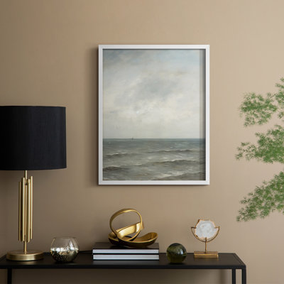 «Vintage Nautical Print III», reproduction encadrée - bois massif