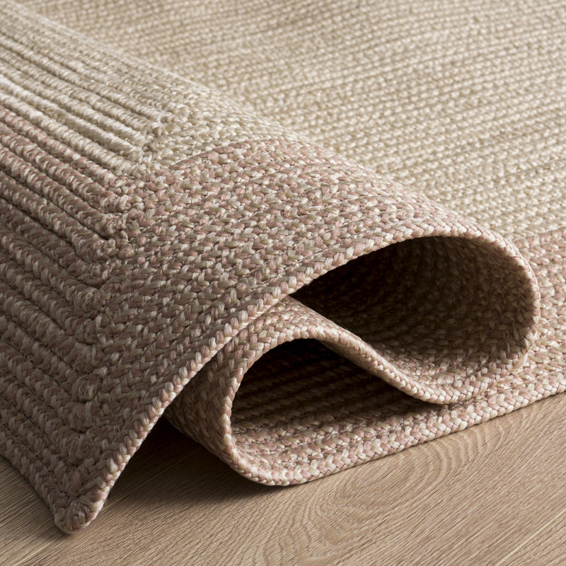 Braided 284 Hand Woven Performance Machine Washable No Pattern Rug, Rectangle 3' x 5'