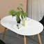 Adair Oval Solid Wood Base Dining Table-910964875