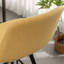 Tabouret de cuisine en tissu 28,25 po, 2, jaune, avec revêtement Funky et pieds robustes en métal-91339866-91339867