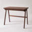 Bureau d'ordinateur 100% bois d'hévéa massif, bureau d'écriture rétro en noyer avec tiroir, structure robuste en A, table d'étude de bureau à domicile standard de 39,37 po x 21,65 po, 0,71 po d'épaisseur