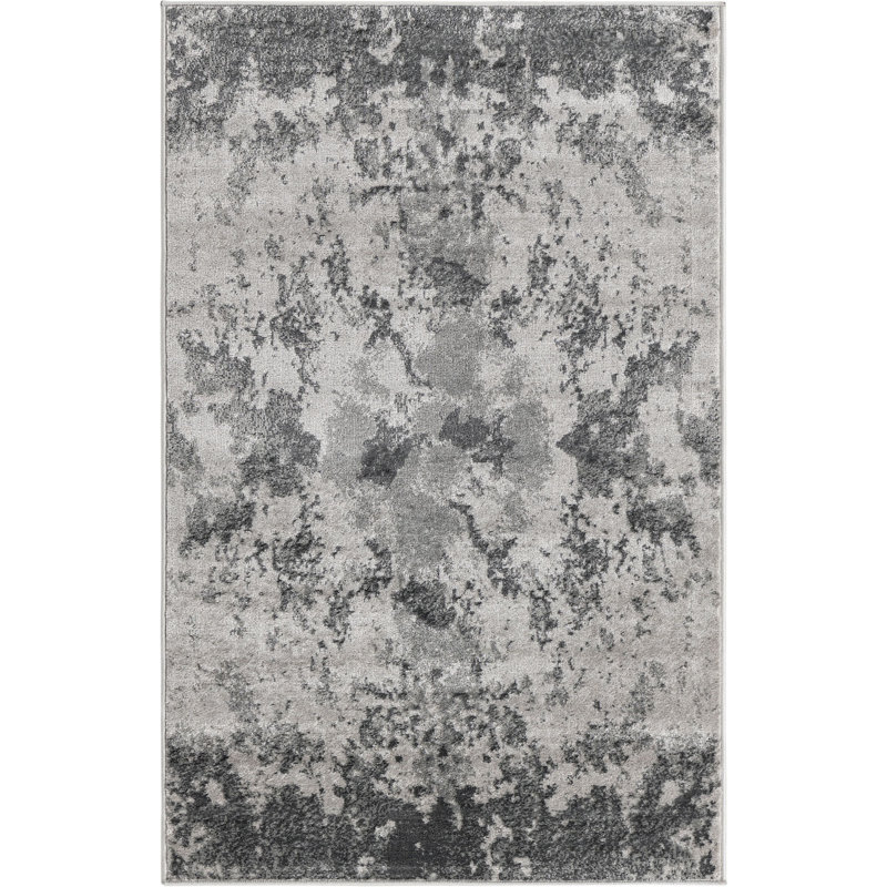 Tapis abstrait en pierre Fusaro, Rectangle 3 pi 3 po x 5 pi 3 po