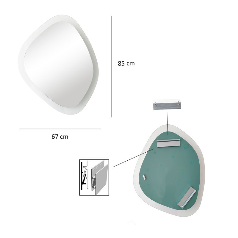 Bisou Novelty Wall Mirror