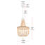Luminaire suspendu perlé Hudson -1284285515
