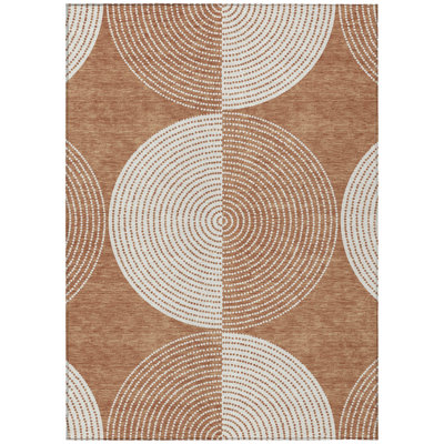 Machine Washable Indoor/Outdoor Houtz ACN2275 Geometric Rug