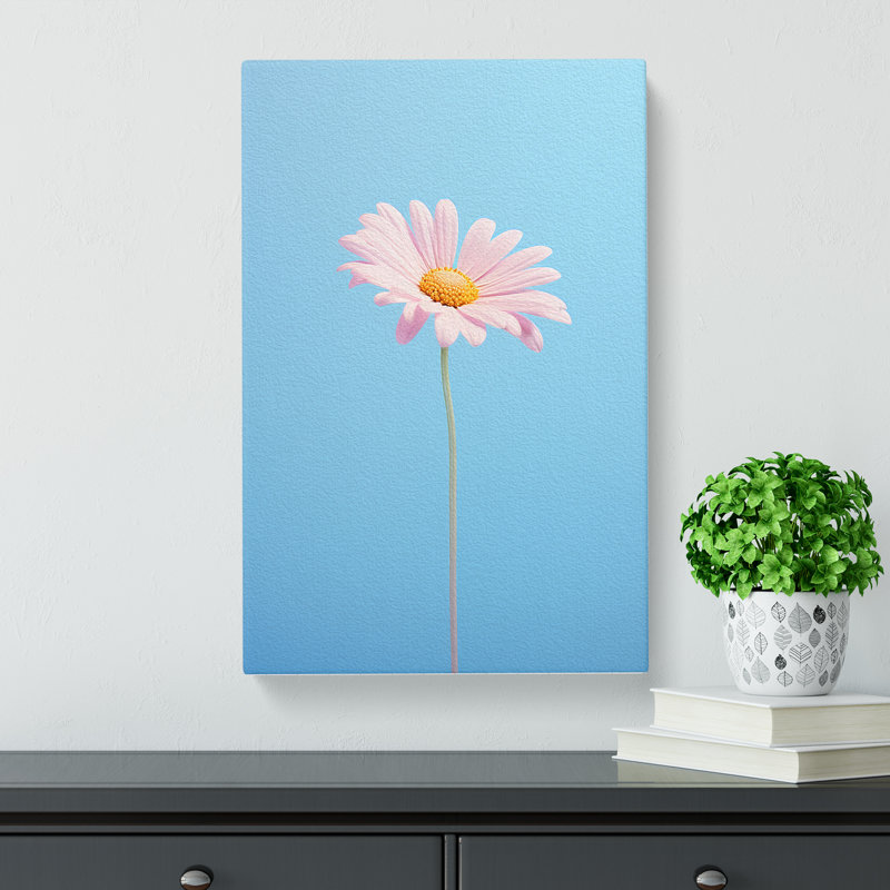 Daisy Minimalism No.2 - Wrapped Canvas, 60cm H x 40cm W x 3cm D