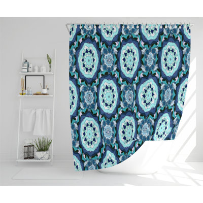Bumpy Polyester Shower Curtain Set