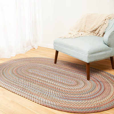 Tapis brun en laine tressé à la main Ekstrom