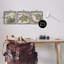 «Star Fish and Sea Shells Distressed Texture Blue Tan Design» par John Seba, ensemble de 3 reproductions d'art graphique