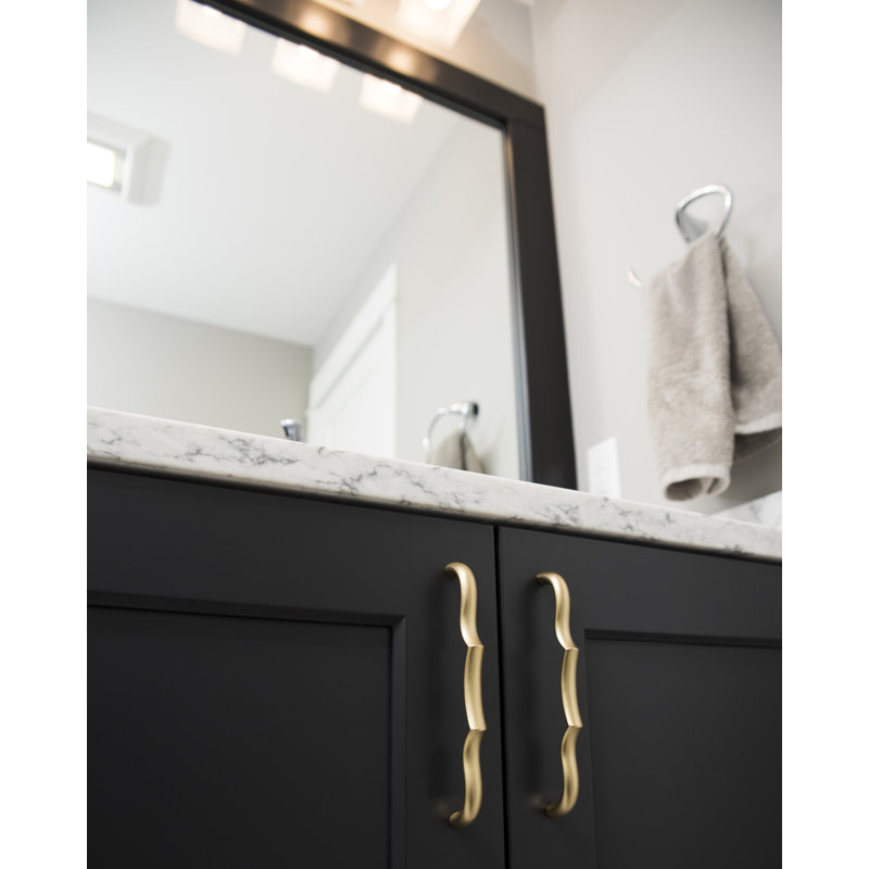 Trellis Bar / Handle Pull, 3-3/4", Brushed Golden Brass