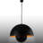 Adjustable Height 2 Metal Dome Cap Single Pendant