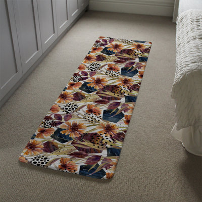 Martine Runner 68 cm x 235 cm Floral Shaggy Area Rug