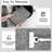 2x6 Runner Rug Washable Runner Rug Modern Abstract Runner Mat Hallway Contemporary Solid Rug Non-Slip Foldable Aesthetic Accent Floor Carpet Grey-1817562133