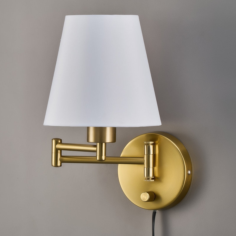 Swing Arm Sconce, Gold