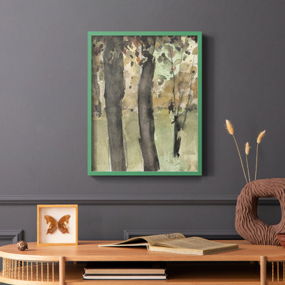 Under the Tree Confetti I, reproduction encadrée - bois massif
