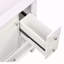 Meuble-lavabo 24 po avec lavabo et tiroirs, meuble-lavabo autoportant blanc avec plateau en céramique et tablettes de rangement, panneau de fibres à densité moyenne et base en bois massif, meuble-lavabo moderne pour petite salle de bain-135105541