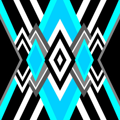 Turquoise et noir
