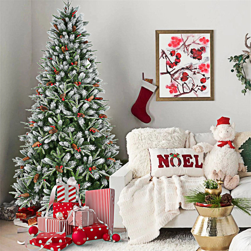 Arbre de Noël avec support en métal, 8', Non pré-éclairé
