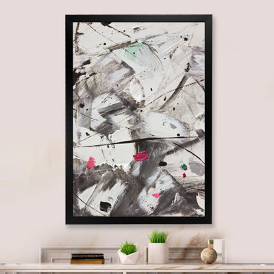 Composition blanche et grise II - peinture sur toile
