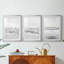 «Gentle Tides I», impression encadrée sur mesure de qualité supérieure mate - 3 pièces-262513153-262513183