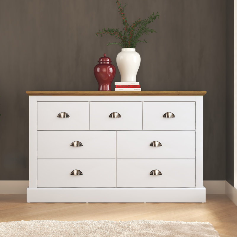 Sufy Octave 7 Drawer Chest, White