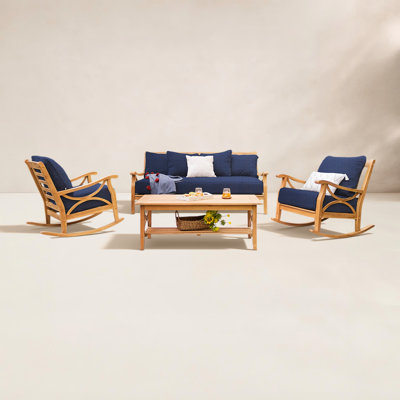 Malena 5-Person Teak Patio Seating Group