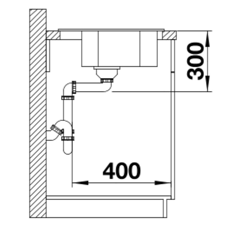 Standard 98 x 49cm Inset Kitchen Sink, Right