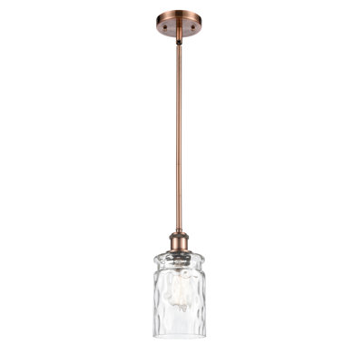 Luminaire suspendu cylindrique simple à 1 lumière Barner