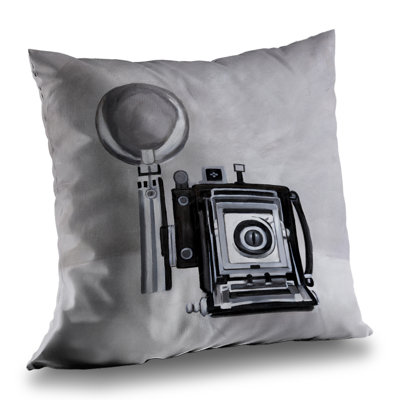 Antique Camera Poly Twill Throw | Vintage Home Decor Accent