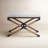 Pippa 24" W Striped Cotton Accent Stool