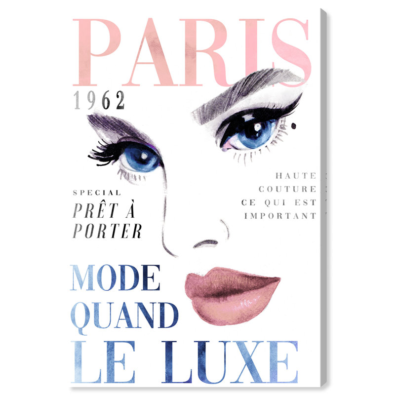 " Cover Paris Portrait Couture ", 24" H x 16" W x 0.8" D