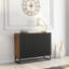 Modern Sideboard with Fluted Fronts & Gold Legs – 100cm Storage Cabinet-1828785154