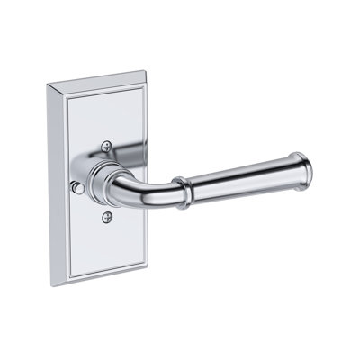 Dunsmoor Privacy Lever with Chamfered 5in Rose in Venetian Bronze