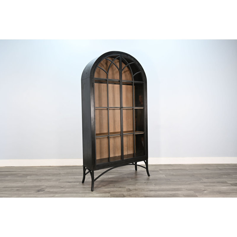 Lark Manor™ Ella Glass Display Cabinet, Black