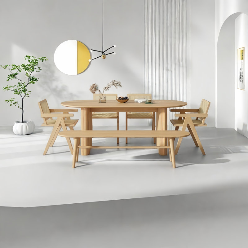 Table de salle à manger Atonia, H 29,50 po x L 78,70 po x l 31,50 po