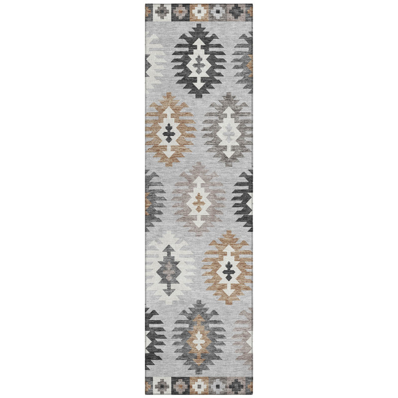 Tapis Chayden avec envers antidérapant, Tapis de couloir 2 pi 3 po x 7 pi 6 po