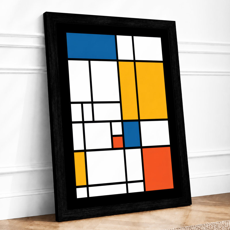 Composition Geometric - Print, Black, A4 - 29.7 x 21.0 cm