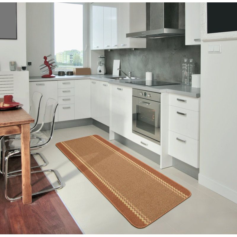 Draco Kitchen Mat, Runner 67 x 180cm, Orange