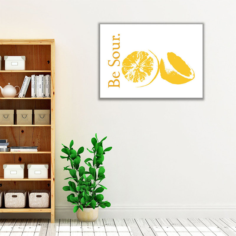 Be Sour - Canvas Print Wall Art, 18" H x 24" W