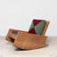 Solid wood cotton and linen rocking chair